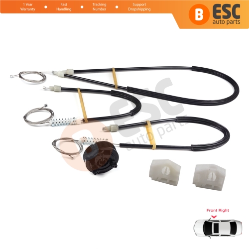 Window Regulator Repair Kit Front Right for Renault Kangoo MK2 FW KW 2007-2021 Citan W415 807207012R