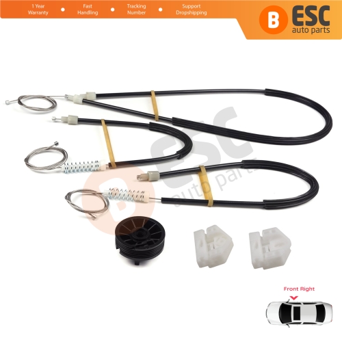 Window Regulator Repair Kit Front Right for Renault Kangoo MK2 FW KW 2007-2021 Citan W415 807207012R