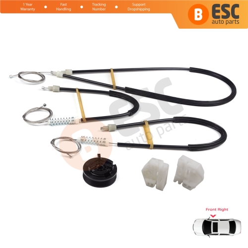 Window Regulator Repair Kit Front Right for Renault Kangoo MK2 FW KW 2007-2021 Citan W415 807207012R