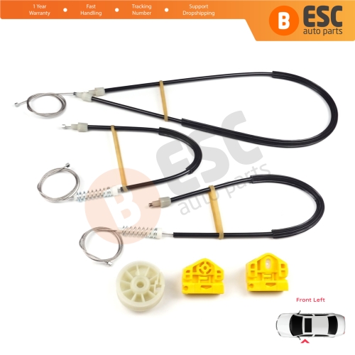 Window Regulator Repair Kit Front Left for Renault Kangoo MK2 FW KW 2007-2021 Citan W415 807212230R