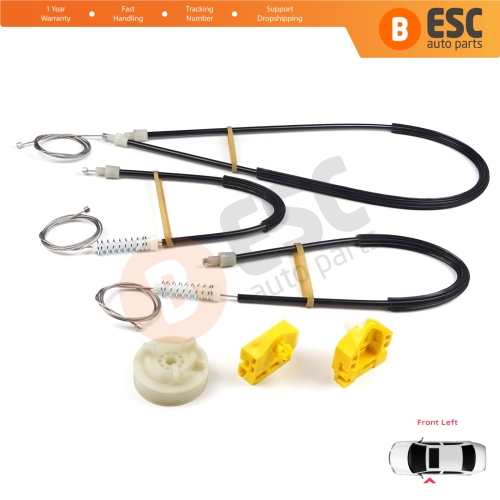 Window Regulator Repair Kit Front Left for Renault Kangoo MK2 FW KW 2007-2021 Citan W415 807212230R