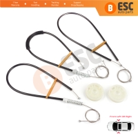 Window Regulator Repair Set Front Left or Right for Smart Roadster 452 2003-2005 Coupe Convertible