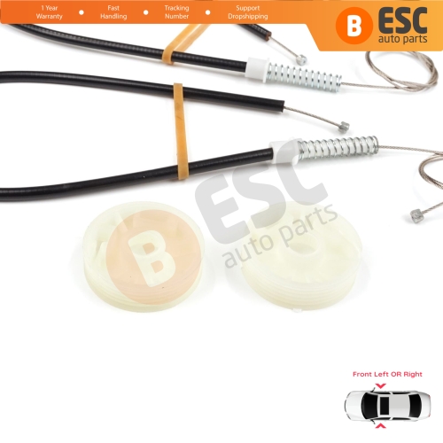 Window Regulator Repair Set Front Left or Right for Smart Roadster 452 2003-2005 Coupe Convertible