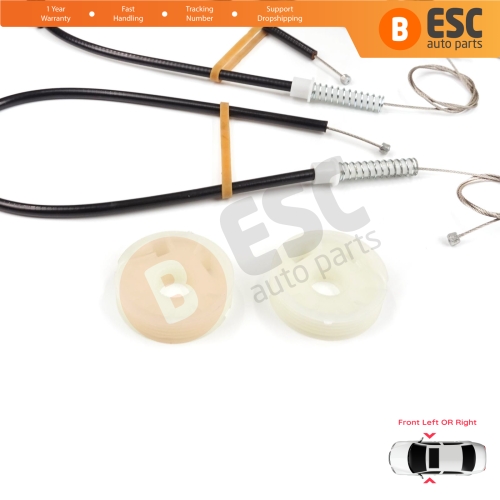 Window Regulator Repair Set Front Left or Right for Smart Roadster 452 2003-2005 Coupe Convertible