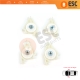 Front Window Regulator Repair Left and Right Corner Pulley Wheel Clips Pin Set for Audi A4 S4 B6 B7 8E B8 8K Seat Exeo 3R 4/5 Door