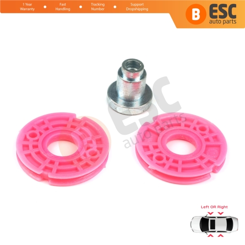 Window Regulator Repair Corner Cable Double Roller Pulley Wheel Clips Pin for BMW 5 Series E39 1996-2004 4/5 Door