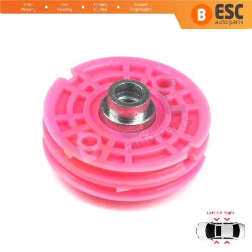 Window Regulator Repair Corner Cable Double Roller Pulley Wheel Clips Pin for BMW 5 Series E39 1996-2004 4/5 Door