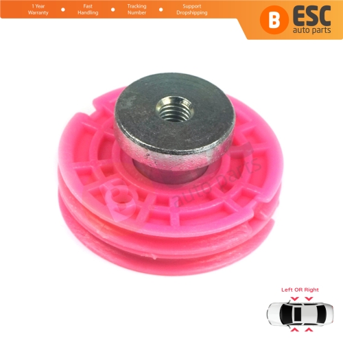 Window Regulator Repair Corner Cable Double Roller Pulley Wheel Clips Pin for BMW 5 Series E39 1996-2004 4/5 Door