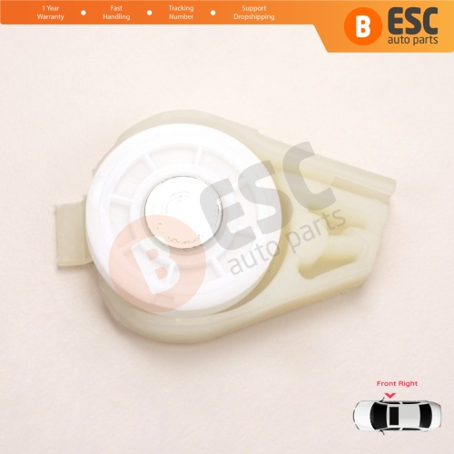 Front Right Window Regulator Repair Corner Cable Roller Pulley Clips Pin Set 1 for Fiat Doblo MK1 MPV Van 119 223 2001-2010 51718403