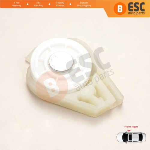 Front Right Window Regulator Repair Corner Cable Roller Pulley Clips Pin Set 1 for Fiat Doblo MK1 MPV Van 119 223 2001-2010 51718403