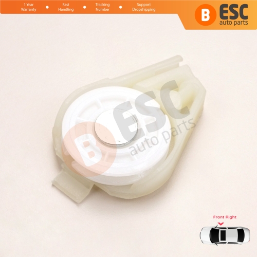 Front Right Window Regulator Repair Corner Cable Roller Pulley Clips Pin Set 1 for Fiat Doblo MK1 MPV Van 119 223 2001-2010 51718403