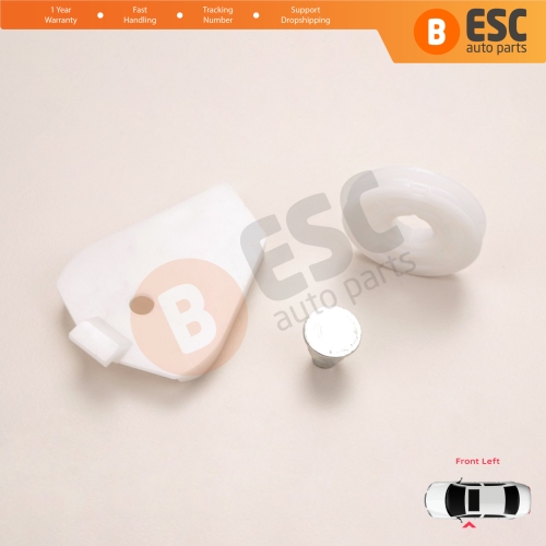 Front Left Window Regulator Repair Corner Cable Roller Pulley Clips Pin Set 1 for Fiat Doblo MK1 MPV Van 119 223 2001-2010 51718404