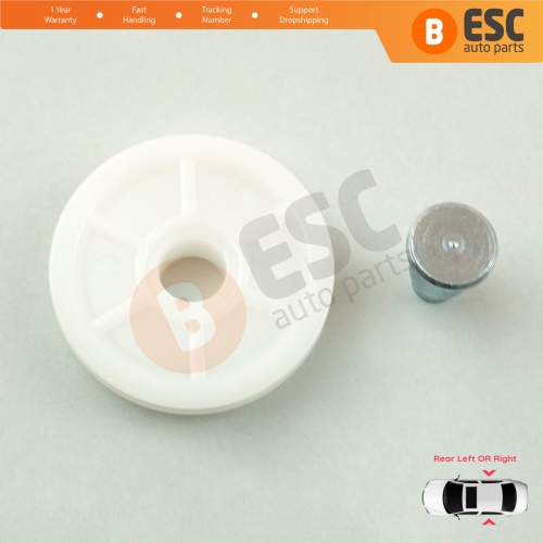Rear Window Regulator Repair Corner Cable Roller Pulley for Renault Megane MK1 X64 1996-2003 4/5 Door