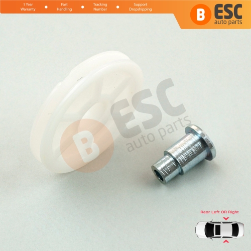 Rear Window Regulator Repair Corner Cable Roller Pulley for Renault Megane MK1 X64 1996-2003 4/5 Door