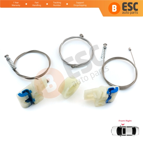 Window Regulator Repair Kit Front Right for VW Tiguan MK1 5N 2007-2018 5-Door SUV 5N0837462