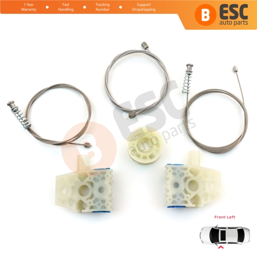 Window Regulator Repair Kit Front Left for VW Tiguan MK1 5N 2007-2018 5-Door SUV 5N0837461