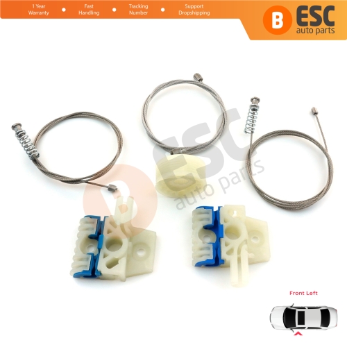 Window Regulator Repair Kit Front Left for VW Tiguan MK1 5N 2007-2018 5-Door SUV 5N0837461