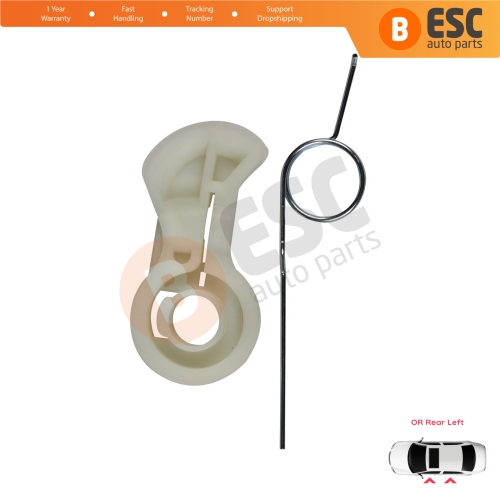 Left Window Regulator Repair Corner Cable Guide Clips for Renault Modus Scenic MK2 3 Peugeot 206 307 Citroen C3 MK1 Xsara Opel Meriva A