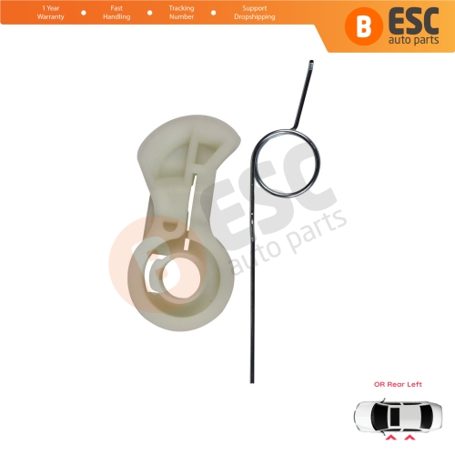 Left Window Regulator Repair Corner Cable Guide Clips for Renault Modus Scenic MK2 3 Peugeot 206 307 Citroen C3 MK1 Xsara Opel Meriva A