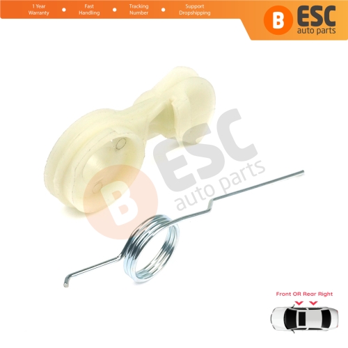 Right Window Regulator Repair Corner Cable Guide Clips for Renault Modus Scenic MK2 3 Peugeot 206 307 Citroen C3 MK1 Xsara Opel Meriva A