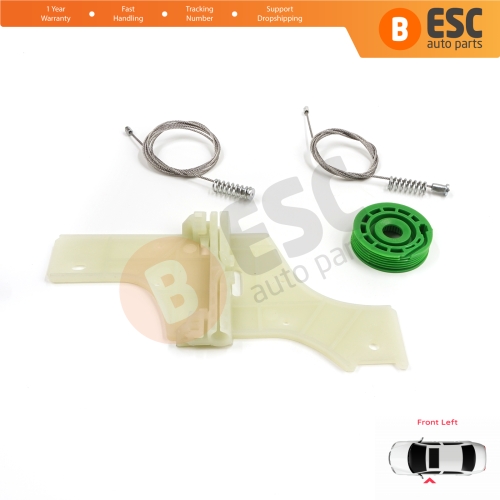 Window Regulator Repair Kit Front Left for Peugeot 508 MK1 W23  8D 8E 2010-2018 4/5 Door 9221GY