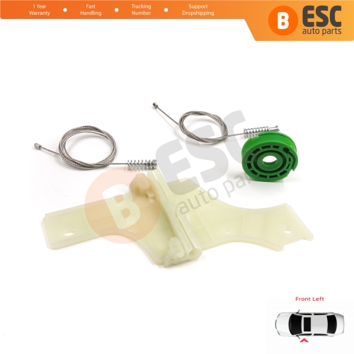 Window Regulator Repair Kit Front Left for Peugeot 508 MK1 W23  8D 8E 2010-2018 4/5 Door 9221GY