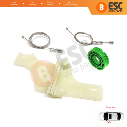 Window Regulator Repair Kit Front Left for Peugeot 508 MK1 W23  8D 8E 2010-2018 4/5 Door 9221GY