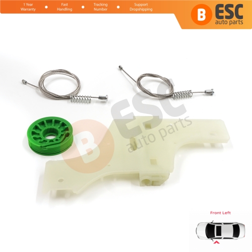 Window Regulator Repair Kit Front Left for Peugeot 508 MK1 W23  8D 8E 2010-2018 4/5 Door 9221GY