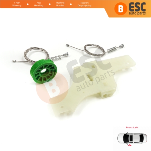 Window Regulator Repair Kit Front Left for Peugeot 508 MK1 W23  8D 8E 2010-2018 4/5 Door 9221GY