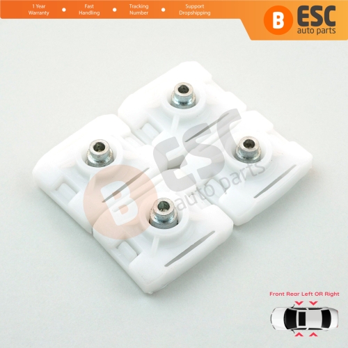 4 Pieces Window Regulator Sliding Pivot Guide Jaw Set for Mercedes E Class W124 S W126 W140 W201 190 C W202 W203 1267200042