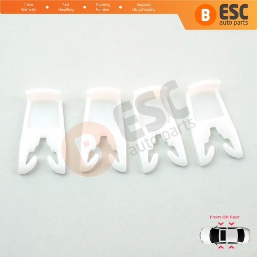 4 Pieces Window Regulator Repair Clamp Clamper Clips for Renault Clio 2 3 Laguna 2 Espace 4 Megane 1 2 Scenic 1 2 Vel Satis 