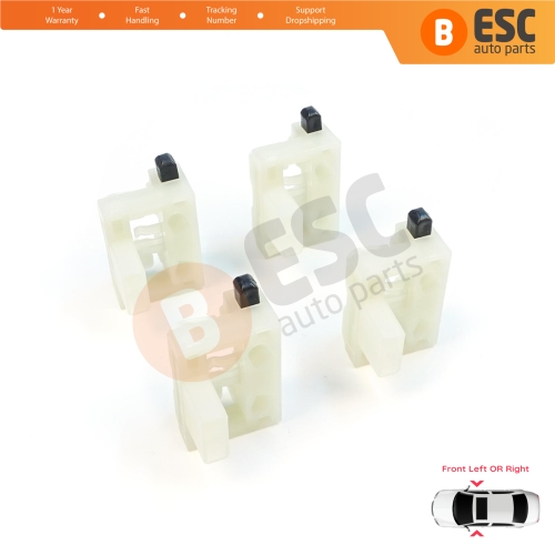 4 Pieces Window Regulator Repair Clips Front Door for Chevrolet Cruze MK1 2008-2016 Volt MK1 2010-2015 95382556