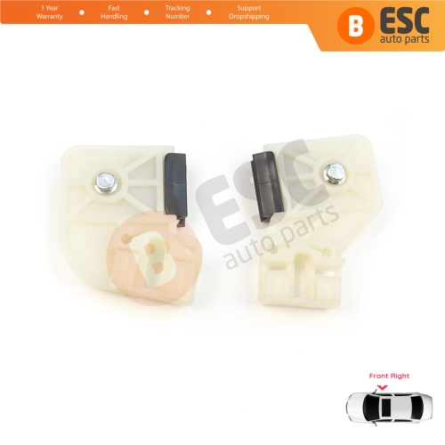 Window Regulator Repair Clips R1+R2 Front Right Door for VW Polo MK4 6Q 9A 9N 9N3 9A4 4/5-Door Hatchback Sedan 6Q4837462