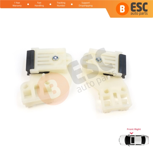 Window Regulator Repair Clips R1+R2 Front Right Door for VW Polo MK4 6Q 9A 9N 9N3 9A4 4/5-Door Hatchback Sedan 6Q4837462