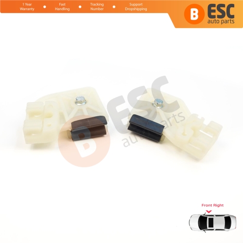 Window Regulator Repair Clips R1+R2 Front Right Door for VW Polo MK4 6Q 9A 9N 9N3 9A4 4/5-Door Hatchback Sedan 6Q4837462