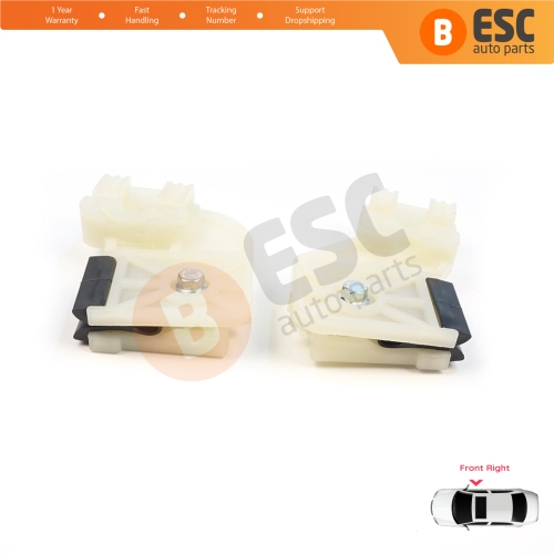 Window Regulator Repair Clips R1+R2 Front Right Door for VW Polo MK4 6Q 9A 9N 9N3 9A4 4/5-Door Hatchback Sedan 6Q4837462