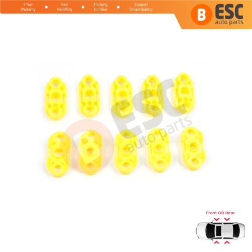 10 Pieces Window Regulator Guide Clips for Buick Pontiac Oldsmobile Impala Cadillac GM Saab 20369894 20369895