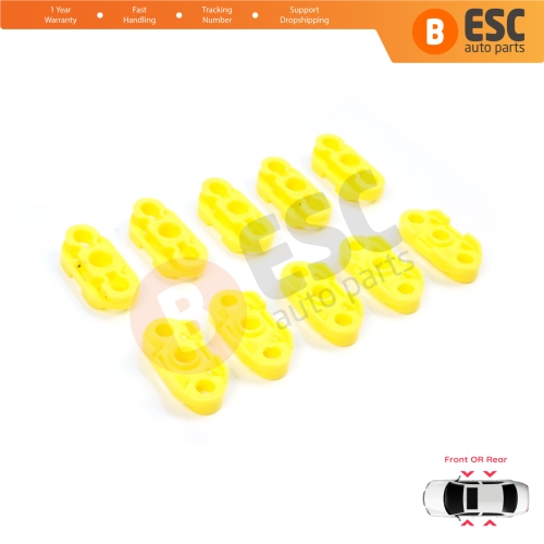 10 Pieces Window Regulator Guide Clips for Buick Pontiac Oldsmobile Impala Cadillac GM Saab 20369894 20369895