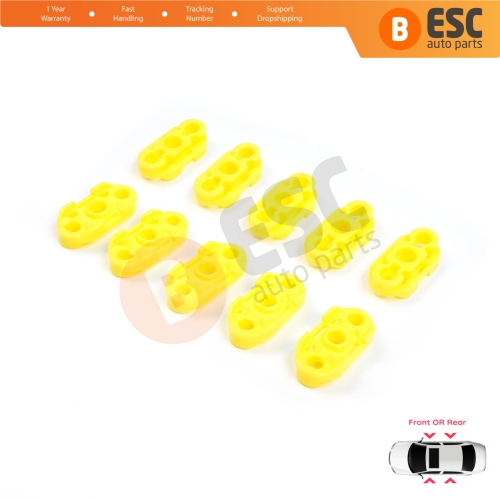 10 Pieces Window Regulator Guide Clips for Buick Pontiac Oldsmobile Impala Cadillac GM Saab 20369894 20369895