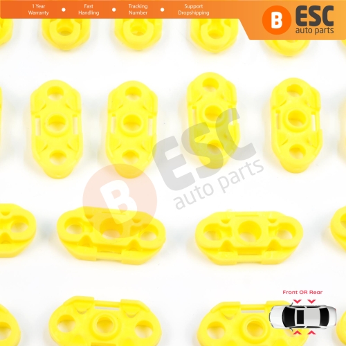 20 Pieces Window Regulator Guide Clips for Buick Pontiac Oldsmobile Impala Cadillac GM Saab 20369894 20369895
