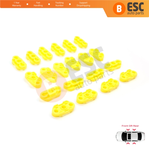 20 Pieces Window Regulator Guide Clips for Buick Pontiac Oldsmobile Impala Cadillac GM Saab 20369894 20369895