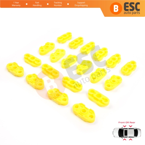 20 Pieces Window Regulator Guide Clips for Buick Pontiac Oldsmobile Impala Cadillac GM Saab 20369894 20369895