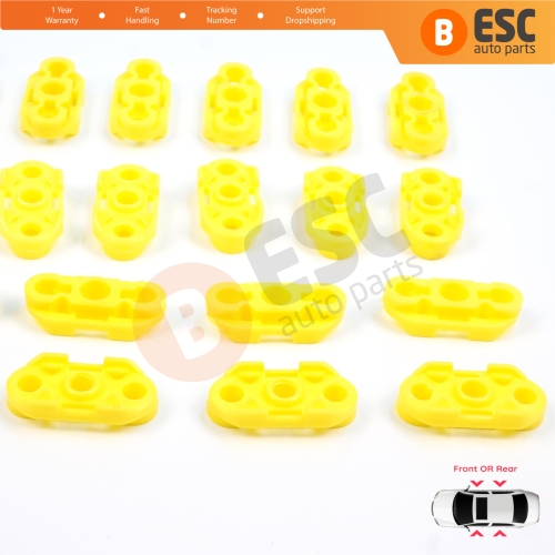 20 Pieces Window Regulator Guide Clips for Buick Pontiac Oldsmobile Impala Cadillac GM Saab 20369894 20369895