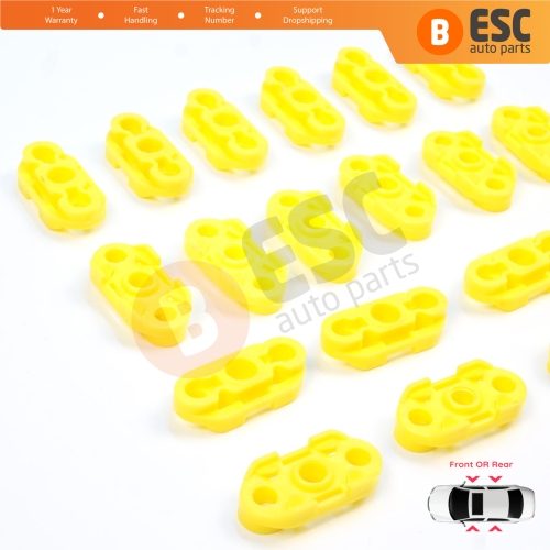 20 Pieces Window Regulator Guide Clips for Buick Pontiac Oldsmobile Impala Cadillac GM Saab 20369894 20369895