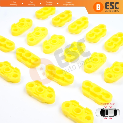 20 Pieces Window Regulator Guide Clips for Buick Pontiac Oldsmobile Impala Cadillac GM Saab 20369894 20369895