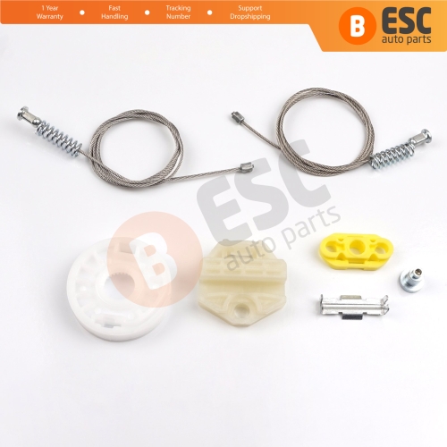 Window Regulator Repair Kit Rear Left or Right Door for Vauxhall Opel Astra G MK4 T98 1998-2004 4/5 Door 90521877 90521878