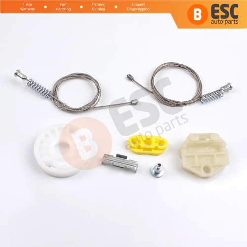 Window Regulator Repair Kit Rear Left or Right Door for Vauxhall Opel Astra G MK4 T98 1998-2004 4/5 Door 90521877 90521878