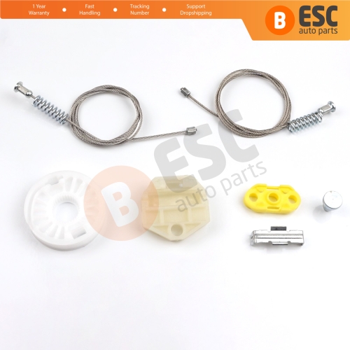 Window Regulator Repair Kit Rear Left or Right Door for Vauxhall Opel Astra G MK4 T98 1998-2004 4/5 Door 90521877 90521878