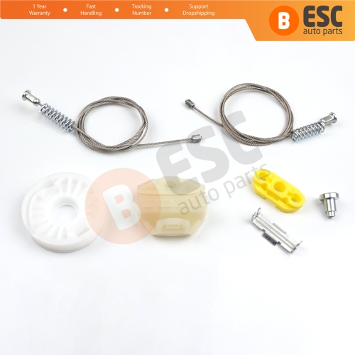 Window Regulator Repair Kit Rear Left or Right Door for Vauxhall Opel Astra G MK4 T98 1998-2004 4/5 Door 90521877 90521878