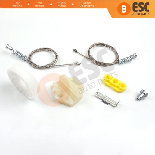 Window Regulator Repair Kit Rear Left or Right Door for Vauxhall Opel Astra G MK4 T98 1998-2004 4/5 Door 90521877 90521878